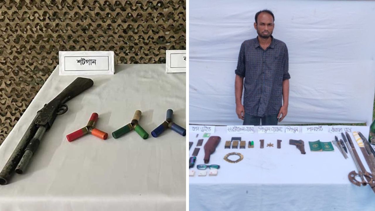 চট্টগ্রামে পৃথক সেনা অভিযানে অস্ত্র-গুলি উদ্ধার, আটক ১
